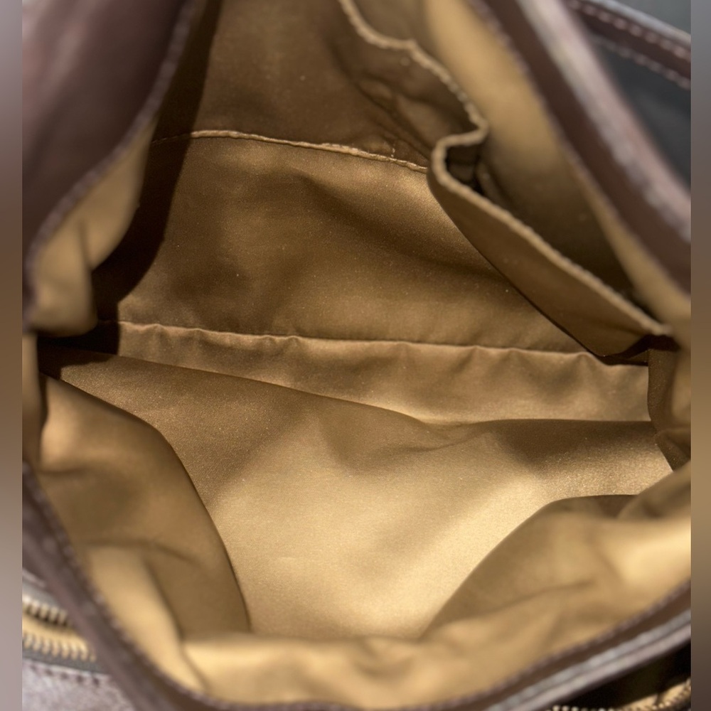 Coach Brown and Tan Hobo Bag with Zebra Print - Picture 10 of 14